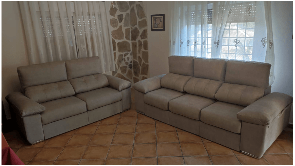 Sofás deslizantes personalizables, largos y económicos. Chaislongue XXL super cómoda. ¡Elige medidas, telas y colores a tu gusto!