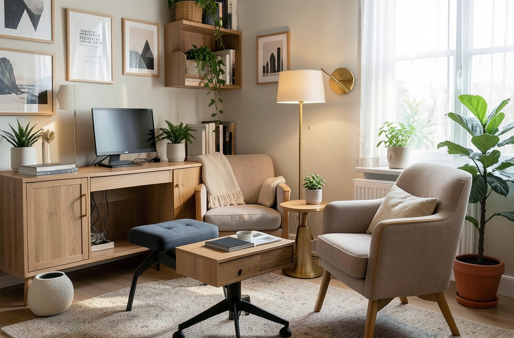 Guía completa para crear un rincón de teletrabajo ergonómico y decorativo en casa: muebles a medida, tendencias en interiorismo y consejos de diseño