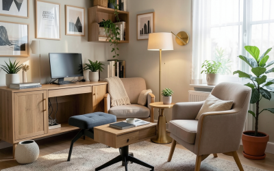 Guía completa para crear un rincón de teletrabajo ergonómico y decorativo en casa: muebles a medida, tendencias en interiorismo y consejos de diseño