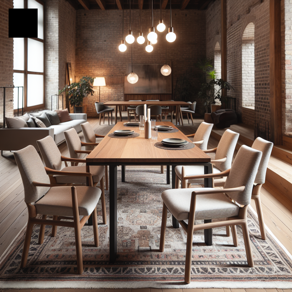 Sillas de comedor cómodas y duraderas en un comedor elegante