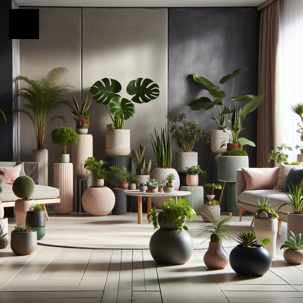 Ideas para decorar con plantas de interior en sala de estar