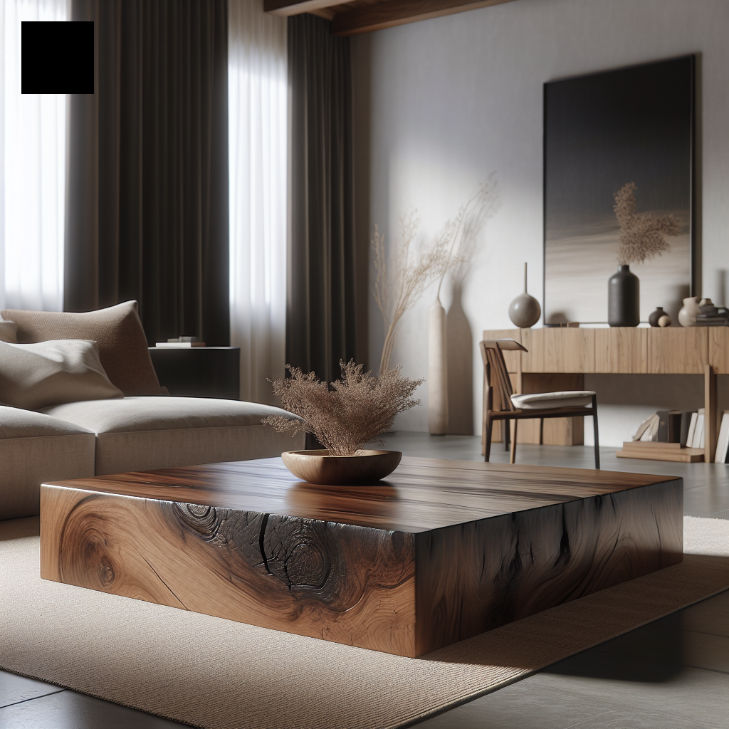 yakkaai_ai_1772537670.png Mesa de centro robusta de madera maciza en sala de estar