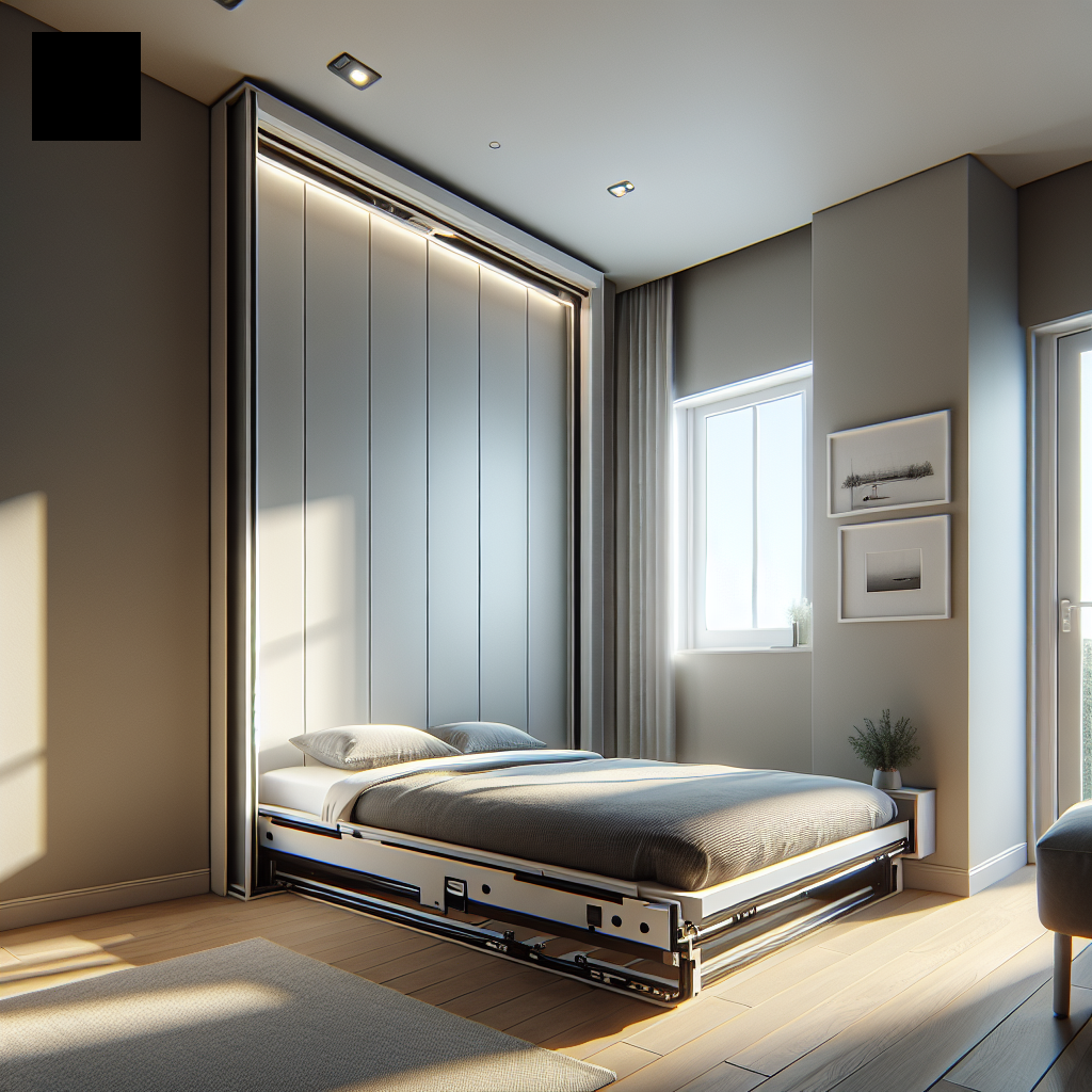 yakkaai_ai_1773833663.png Cama abatible con apertura vertical en habitación pequeña
