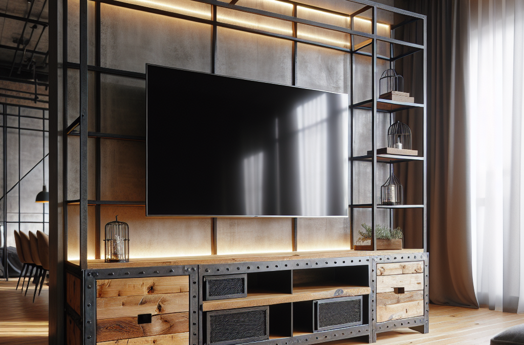 Mueble TV Industrial: La Solución Perfecta para tu Sala Moderna