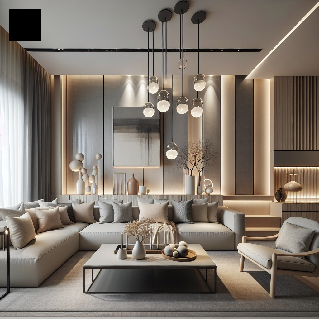 Ideas para decorar un salón con estilo contemporáneo con mobiliario funcional y colores neutros