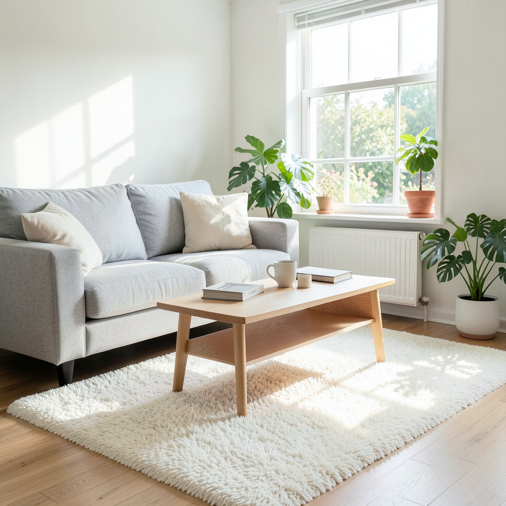 Salón con decoración nórdica: claves para aplicarla en tu casa con luz natural y muebles claros